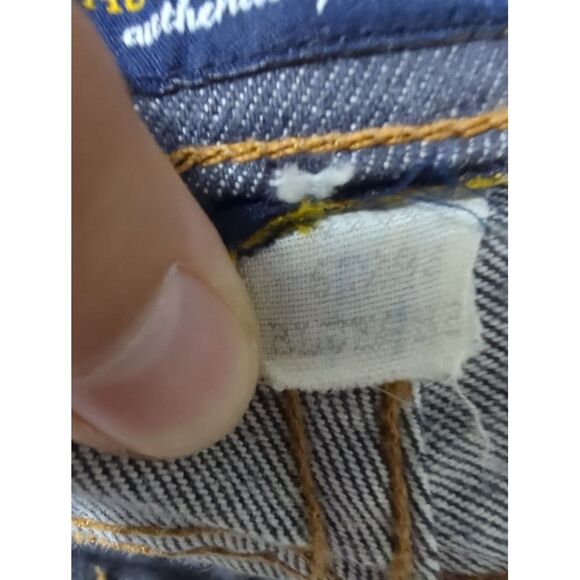 Abercrombie and Fitch Womens Bootcut Blue Gray Denim‎ Jeans Size 36X32 - Picture 8 of 8